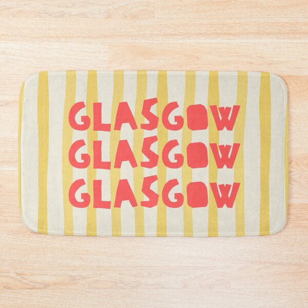 Item preview, Glasgow - Colourful & Playful Scottish City Typography Art designed and sold by tenementstudios.