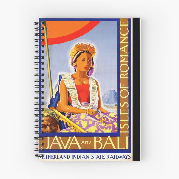Item preview, Vintage Java Bali Travel Poster | Exotic Isles of Romance | Early 20th Century Art | Netherland Indian State Railways | Cultural Heritage designed and sold by artofuniverse.