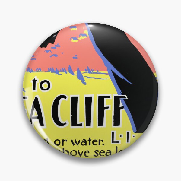 Item preview, Vintage Sea Cliff Poster | Art Deco Travel Print | WPA Federal Art Project | Long Island Destination Art | 1930s Modernist Style designed and sold by artofuniverse.