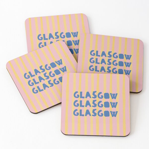 Item preview, Glasgow - Colourful & Playful Scottish City Typography Art designed and sold by tenementstudios.
