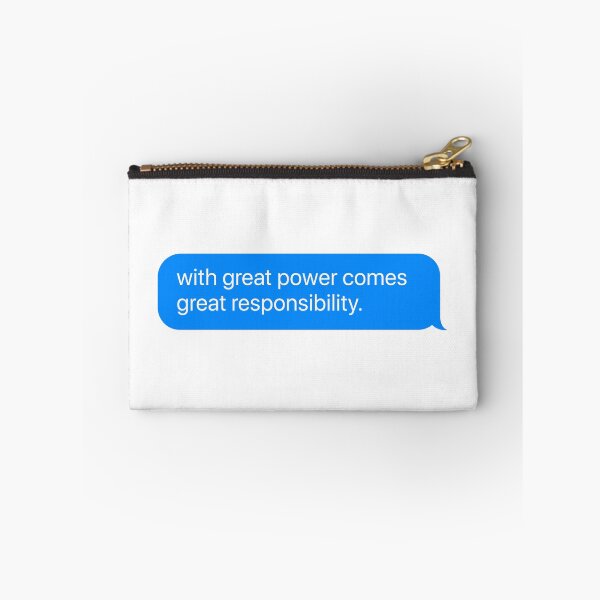 Item preview, with great power comes great responsibility - spiderman quote designed and sold by goal-getter.