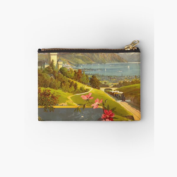 Item preview, Vintage Jura-Simplon Railway Poster | Lake Geneva Travel Art | Early 20th Century Scenic Print | Lac Léman Swiss Tourism designed and sold by artofuniverse.