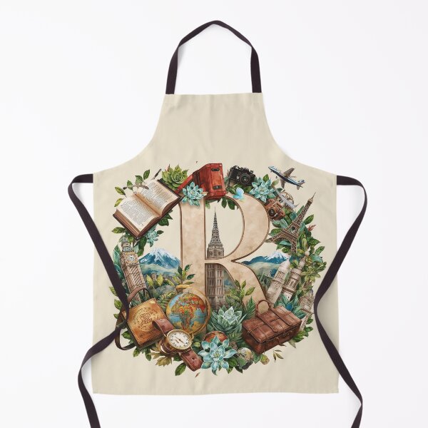 Item preview, Adventure Awaits – Letter R Vintage Travel Monogram | Roads, Routes & Reverie designed and sold by AmenAlways.