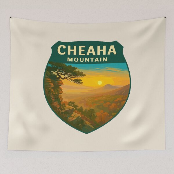 Item preview, Cheaha Mountain Vista – Alabama Vector Landscape designed and sold by Gideon Emmerich.