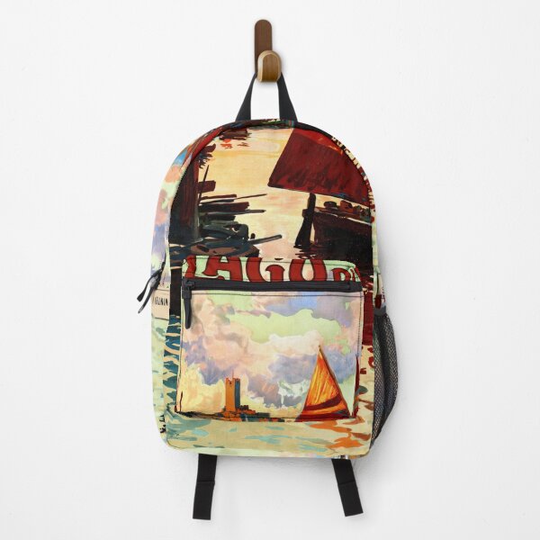 Item preview, Vintage Lago di Garda Travel Poster | Italy Lake Art Deco Print | Colorful Mid-Century Tourism Artwork | Castle & Sailboats Scene designed and sold by artofuniverse.