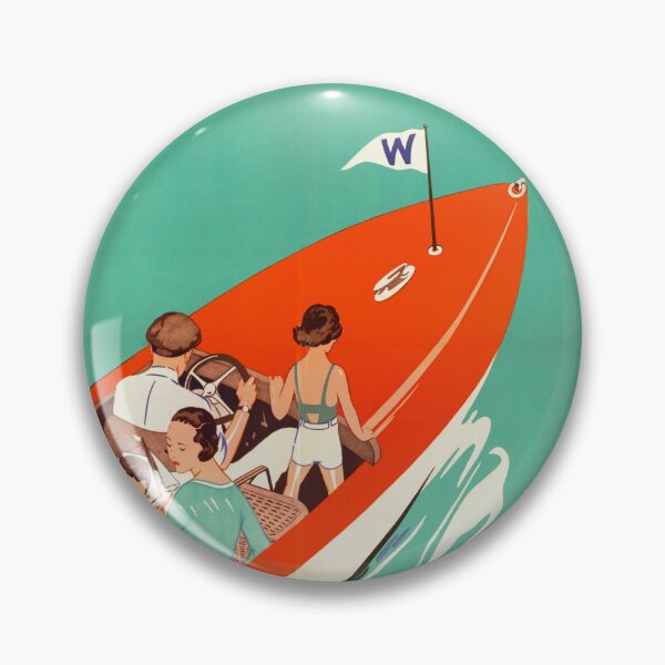 Item preview, Vintage Lake Winnipesaukee Travel Poster | Art Deco Boating Scene | Historic New Hampshire Tourism | Boston and Maine Railroad designed and sold by artofuniverse.