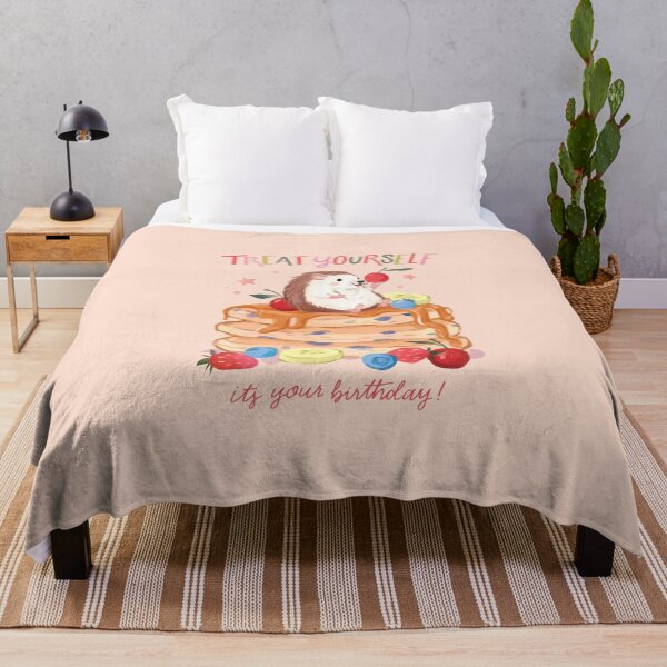 Item preview, Hedgehog Birthday Design on Blueberry Pancakes designed and sold by Oniyasha.