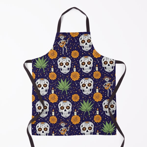 Item preview, Día de Muertos Skulls and Skeletons Pattern designed and sold by ML-Media.