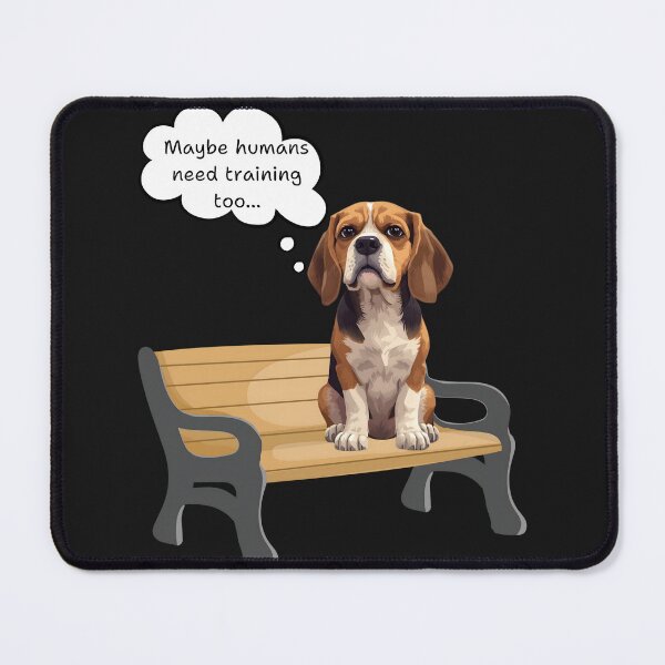Item preview, Deep Thoughts Beagle – Funny Dog Philosophy at the Park designed and sold by VibranPalette.