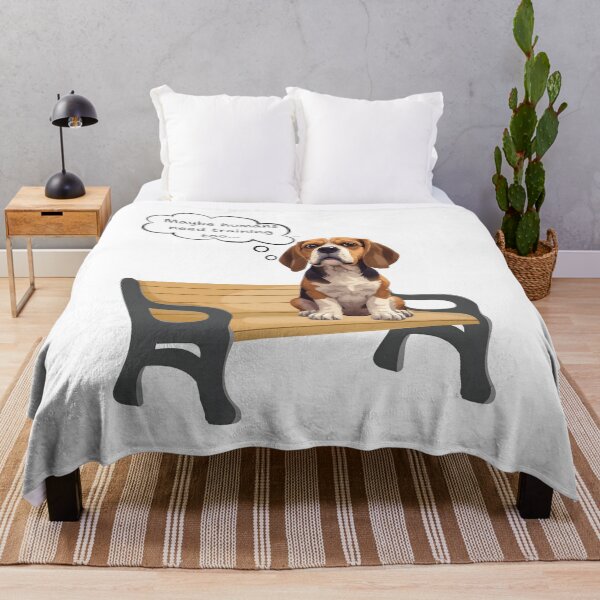 Item preview, Deep Thoughts Beagle – Funny Dog Philosophy at the Park designed and sold by VibranPalette.