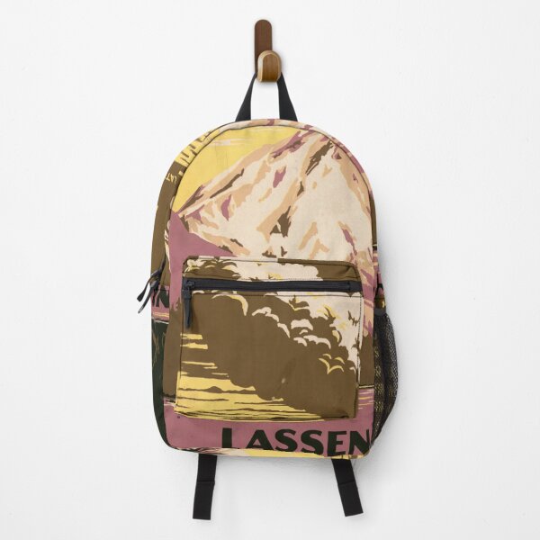 Item preview, Vintage Lassen Volcanic National Park Poster | Art Deco Style | 1930s Travel Print | Lassen Peak Volcano Wall Art | Earth Tones Decor designed and sold by artofuniverse.