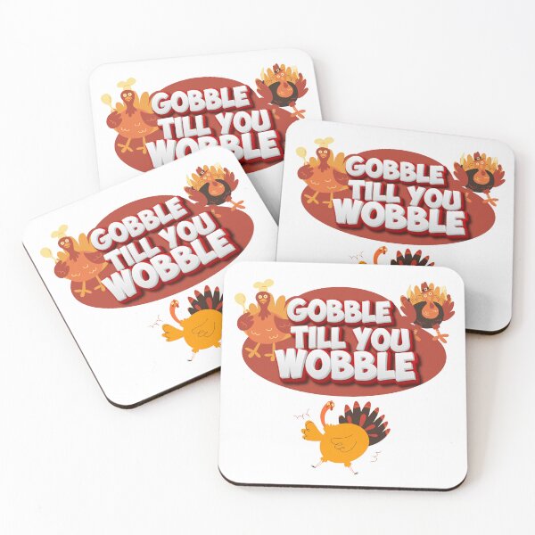 Item preview, Gobble Till You Wobble Funny Thanksgiving Shirt | Maglietta Divertente del Ringraziamento | Camiseta Divertida de Pavo designed and sold by LenaBlueDesigns.