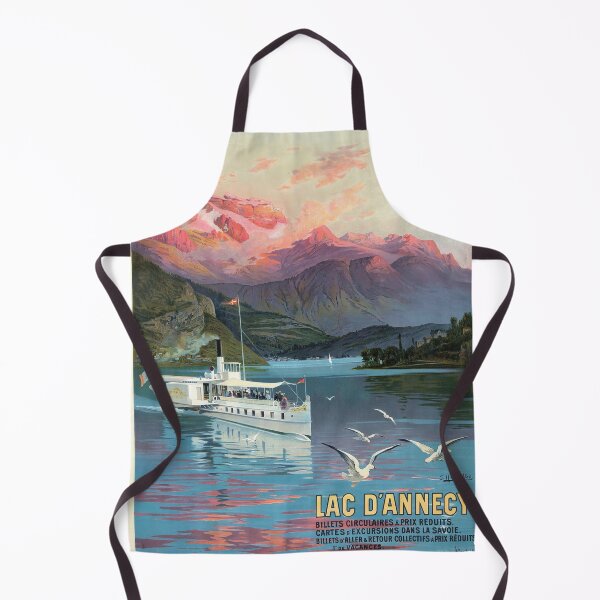 Item preview, Vintage Lac d'Annecy Travel Poster | Art Nouveau Style | PLM Railway Promotion | Early 20th Century Scenic France | Digital Print designed and sold by artofuniverse.