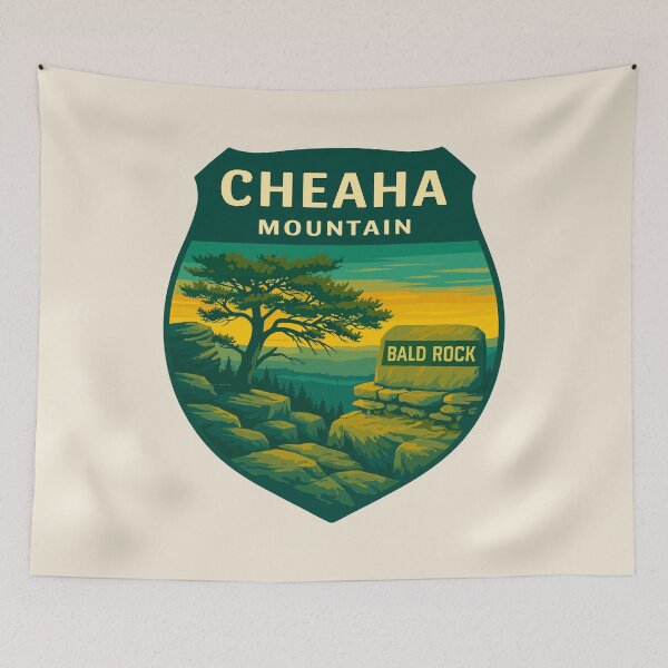 Item preview, Cheaha Mountain Vista – Alabama Vector Landscape designed and sold by Gideon Emmerich.