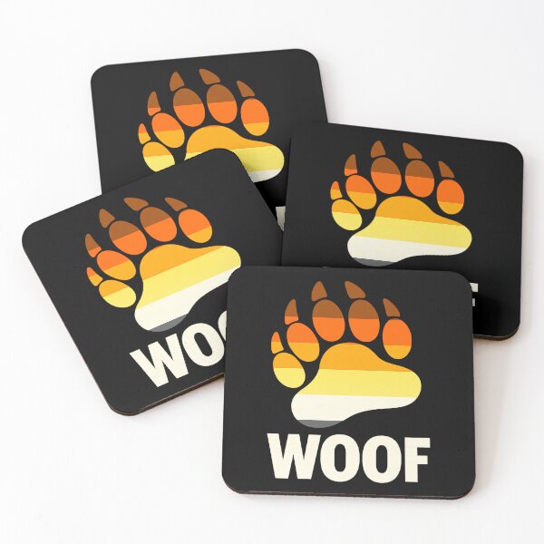 Item preview, Gay Bear Flag Claw Woof designed and sold by JETSETPRIDE.