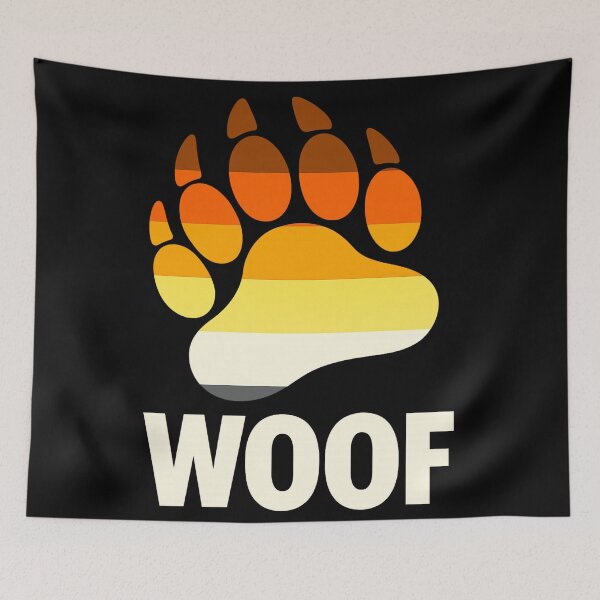 Item preview, Gay Bear Flag Claw Woof designed and sold by JETSETPRIDE.