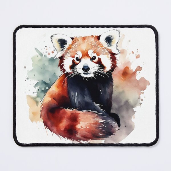Item preview, Red Panda Watercolor Sticker Art designed and sold by LDJBlank.