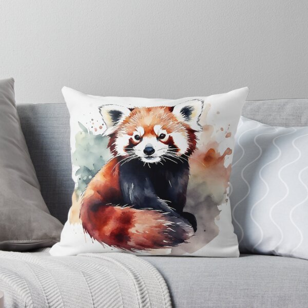 Artikelvorschau, Roter Panda Aquarell Sticker Kunst entworfen und verkauft von LDJBlank.
