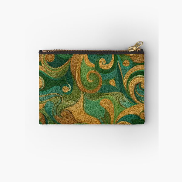 Item preview, Golden Green Leaves designed and sold by Pattern-A-Maze.