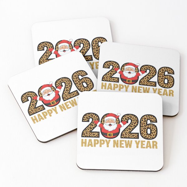 Item preview, Happy New Year 2026  Sublimation Design – Leopard Santa Claus – Glitter Hello 2026 NYE Party T-Shirt  designed and sold by Bouchey.