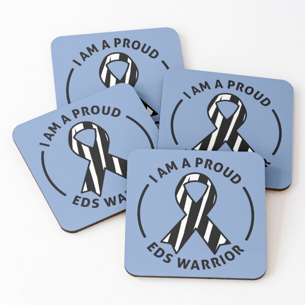 Item preview, I Am A Proud EDS Warrior - Bold Zebra Ribbon Awareness designed and sold by Designs by Jesabee.