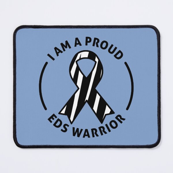 Item preview, I Am A Proud EDS Warrior - Bold Zebra Ribbon Awareness designed and sold by Designs by Jesabee.