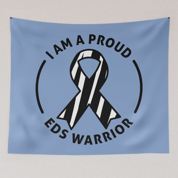 Item preview, I Am A Proud EDS Warrior - Bold Zebra Ribbon Awareness designed and sold by Designs by Jesabee.