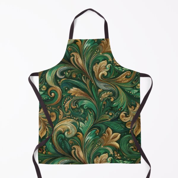 Item preview, Golden Green Leaves designed and sold by Pattern-A-Maze.