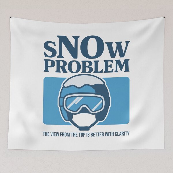 Item preview, Snow Problem – Ski and Snowboard Helmet designed and sold by SnappyPNG.