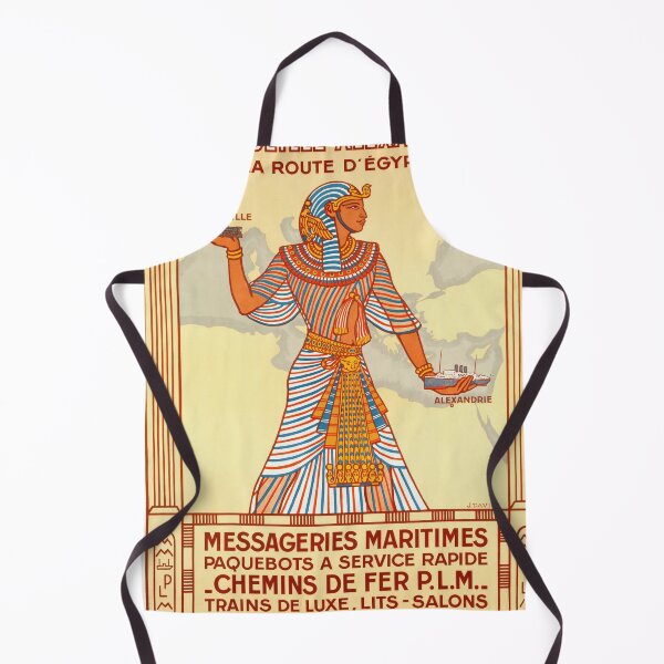 Item preview, Vintage 1927 Travel Poster | Marseille to Alexandria | Art Deco Style | Egyptian Motifs | Messageries Maritimes & PLM | J. Daviel Art designed and sold by artofuniverse.