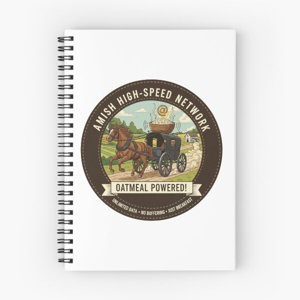 Item preview, Amish High-Speed Network - Oatmeal Powered! - No Buffering, Just Breakfast designed and sold by RedDelaney.