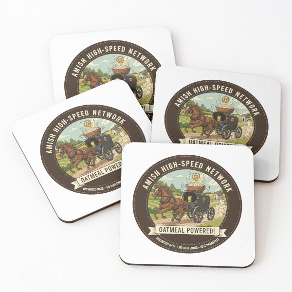 Item preview, Amish High-Speed Network - Oatmeal Powered! - No Buffering, Just Breakfast designed and sold by RedDelaney.