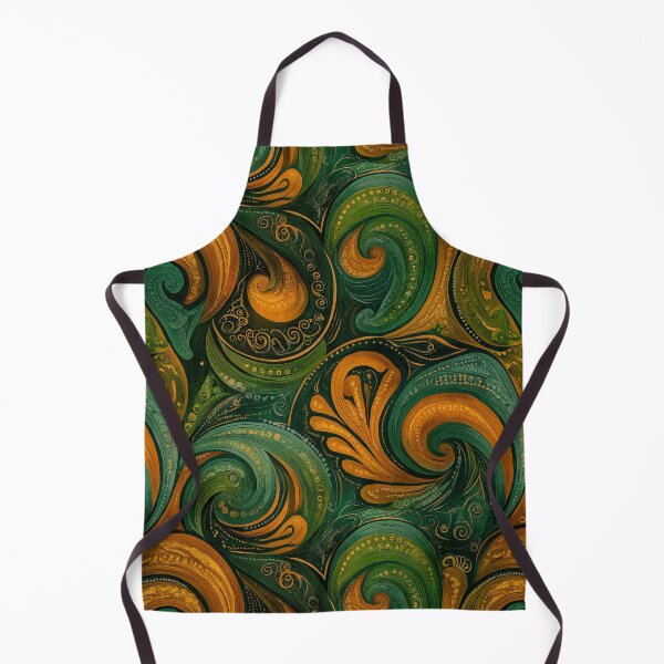 Item preview, Golden Green Leaves designed and sold by Pattern-A-Maze.