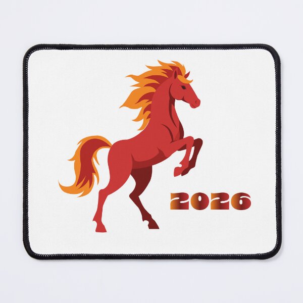 Item preview, Red horse symbol of the year 2026 designed and sold by kitosonito.