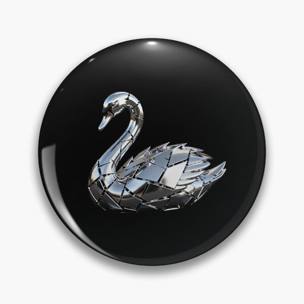 Item preview, Fragmented Silver Metal Swan designed and sold by LuckCraftStudio.