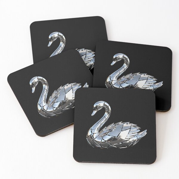 Item preview, Fragmented Silver Metal Swan designed and sold by LuckCraftStudio.