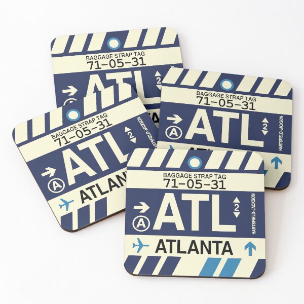Item preview, ATL Atlanta • Airport Code Art • Jet Age Design designed and sold by YHMDesigns.