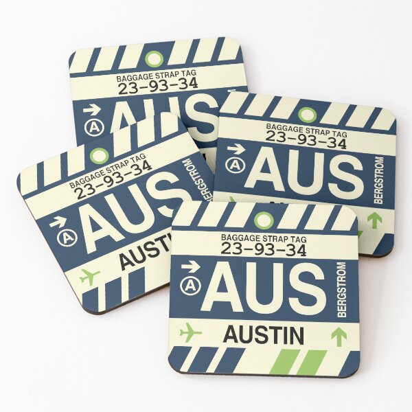 Item preview, AUS Austin • Airport Code Art • Jet Age Design designed and sold by YHMDesigns.