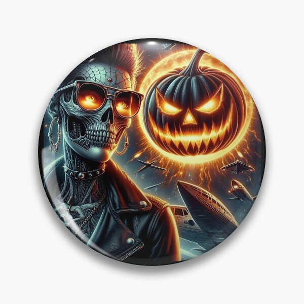 Item preview, Halloween Skeleton Rocker Cosmic Pumpkin designed and sold by Voodoo Store Paranormal Collections.