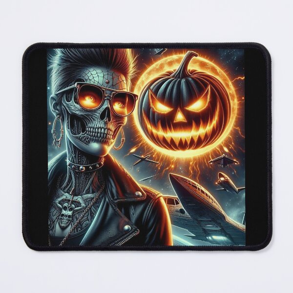 Item preview, Halloween Skeleton Rocker Cosmic Pumpkin designed and sold by Voodoo Store Paranormal Collections.