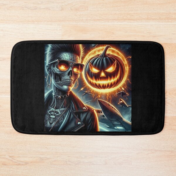 Item preview, Halloween Skeleton Rocker Cosmic Pumpkin designed and sold by Voodoo Store Paranormal Collections.