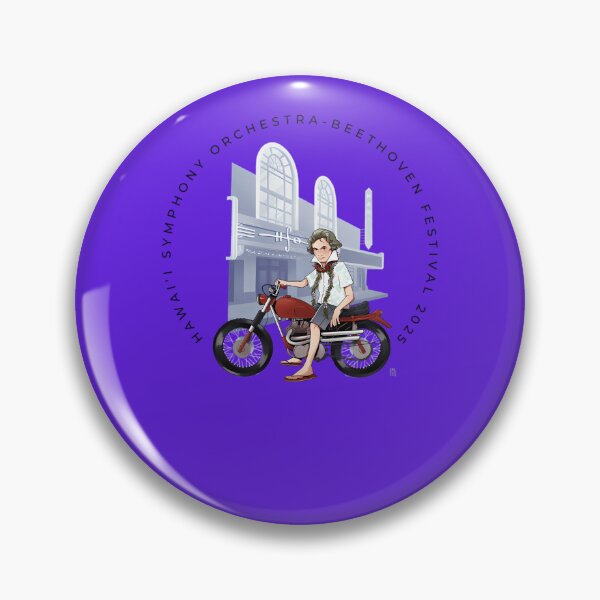 Artikelvorschau, Hawai'I-Symphony-Orchestra-Round-Bf-Logo entworfen und verkauft von HelgeSeifert6.