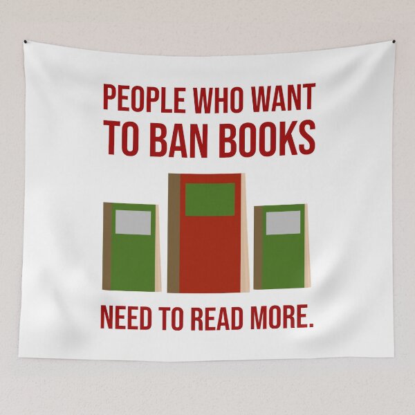 Item preview, People who want to ban books need to read more.  designed and sold by Rachel the Artist .