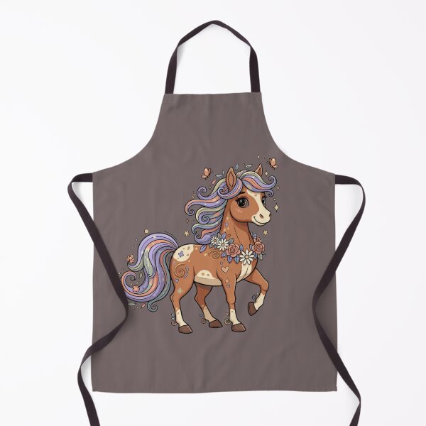 Item preview, Whimsical Pastel Pony with Flowers and Butterflies designed and sold by Royalsticker.