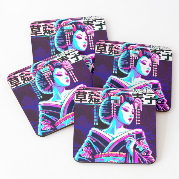 Item preview, Aesthetic Pixel Art Geisha Vaporwave designed and sold by ShurikenStar.