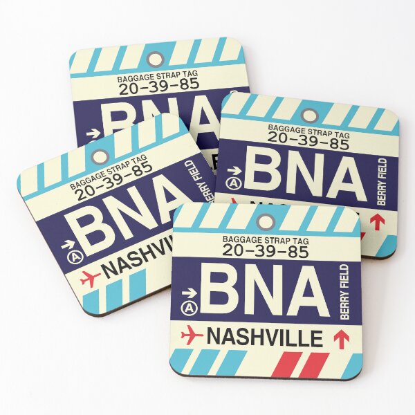 Item preview, BNA Nashville • Airport Code Art • Jet Age Design designed and sold by YHMDesigns.