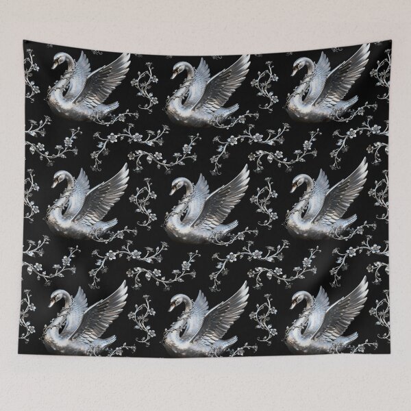 Item preview, Vine-Wrapped Metal Swan designed and sold by LuckCraftStudio.