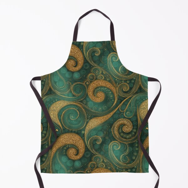 Item preview, Golden Green Leaves designed and sold by Pattern-A-Maze.
