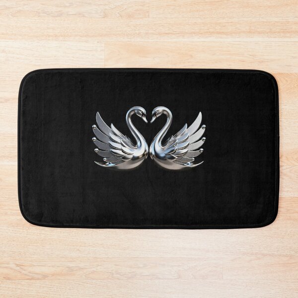 Item preview, Symmetrical Twin Silver Swans designed and sold by LuckCraftStudio.
