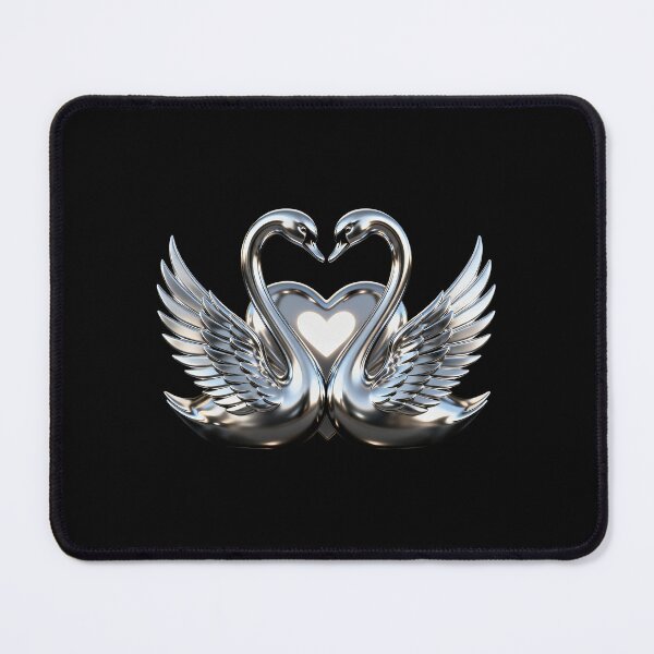 Item preview, Heart-Shaped Twin Swans designed and sold by LuckCraftStudio.